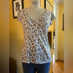 Anthropologie Maeve Leopard print top
